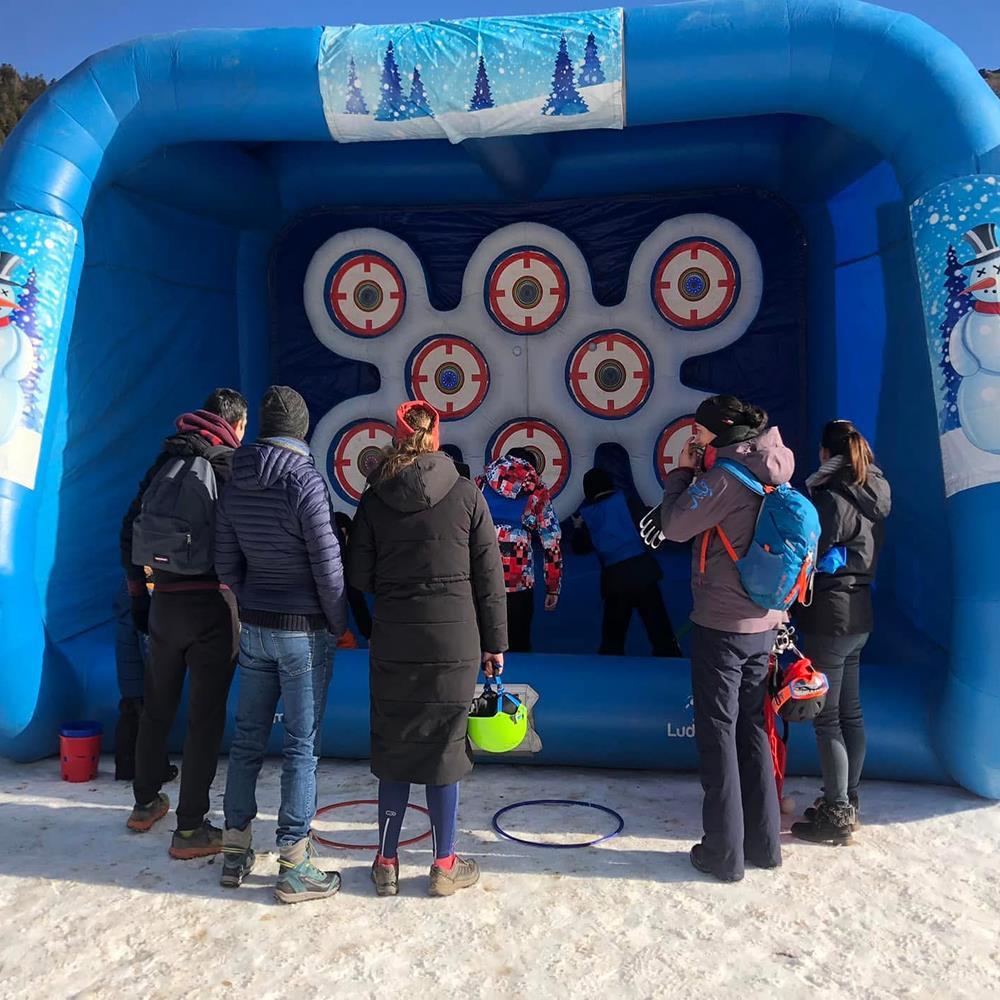 Photo Lancé de boule de neige interactif
